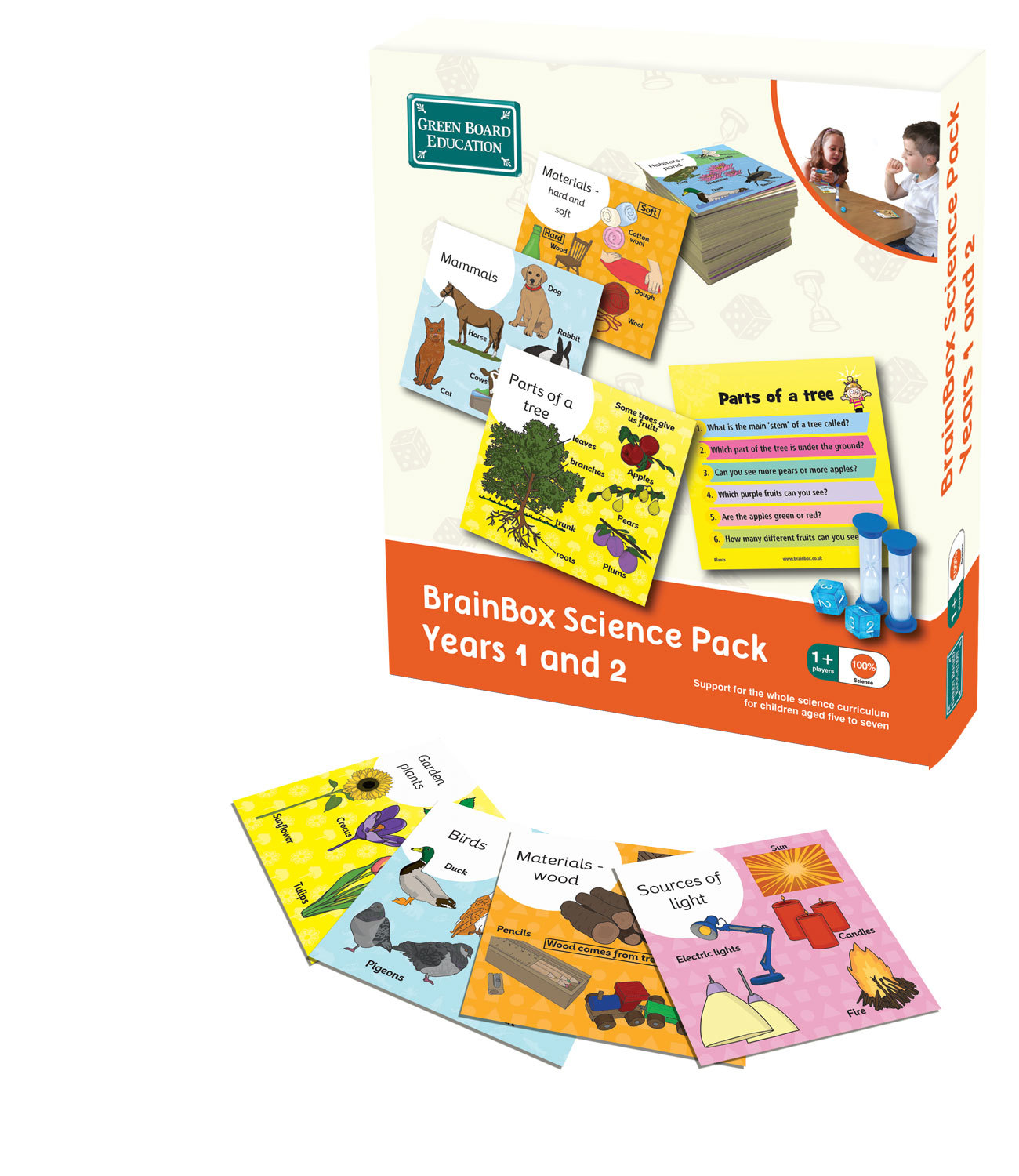 Brainbox Science Pack 1 2 Green Board Games