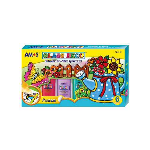 AMOS - Glass Deco 22ml 6 colour 