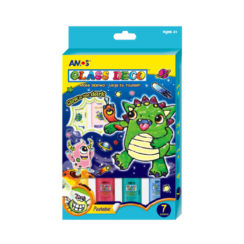 AMOS - Glass Deco 22ml Glow in the Dark 7 Colour