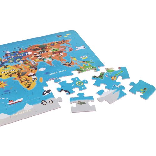 World Map Jigsaw Puzzle 48p