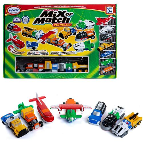 Magnetic Mix or Match Vehicles JUMBO SET 1