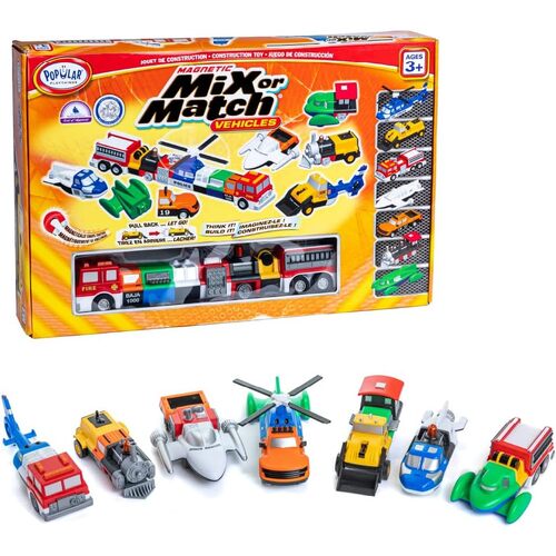 Magnetic Mix or Match Vehicles JUMBO SET 2