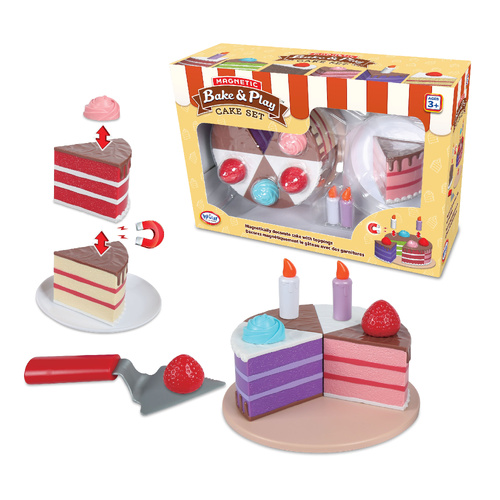 Magnetic Bake & Play Cake Set