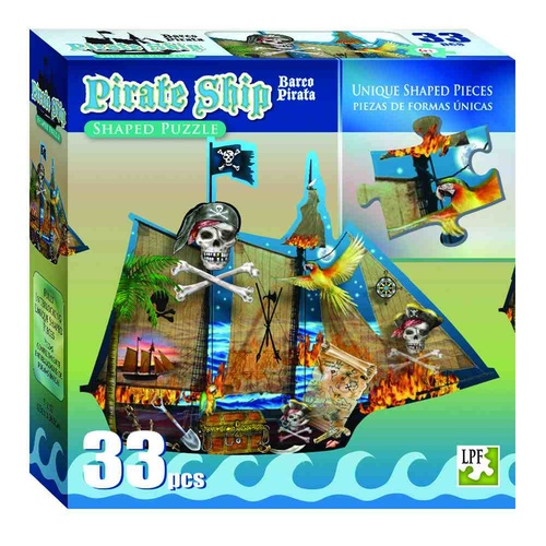 Pirate Ship - Shaped Puzzle - 33 piece