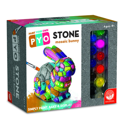 Paint Your Own Stone: Mosaic Bunny