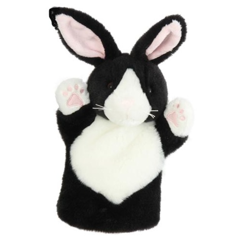 Rabbit Black & White - Hand Puppet