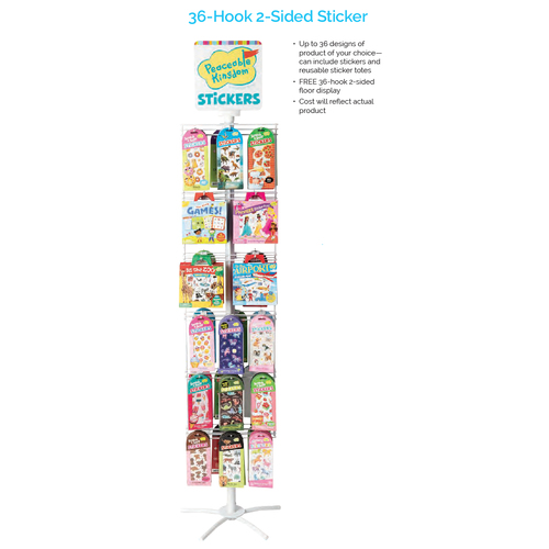 Sticker Stand - 36 Hooks