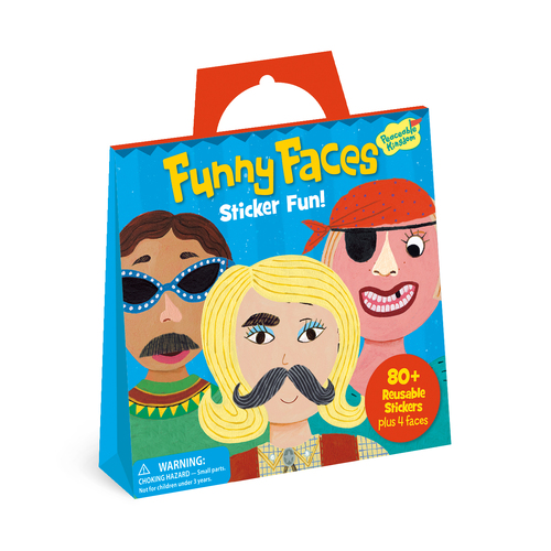 Funny Faces  |  | Reusable Sticker Tote