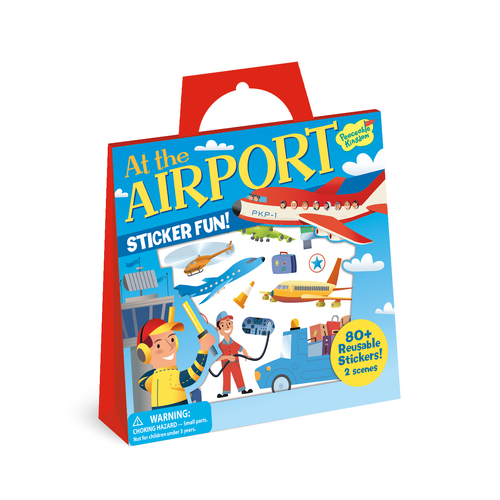 At the Airport  | Reusable Sticker Tote