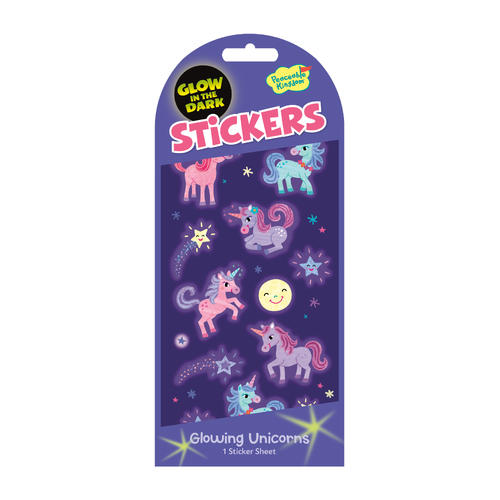 Glowing Unicorns Stickers | GLOW