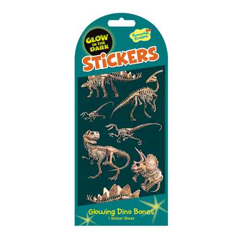 Glowing Dino Bones Stickers | GLOW