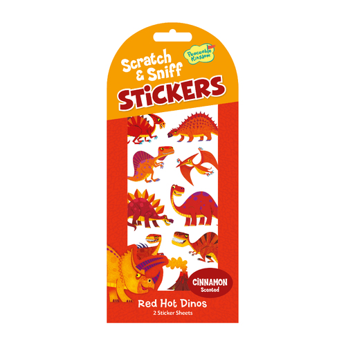 Red Hot Dinos Stickers | SCRATCH & SNIFF   