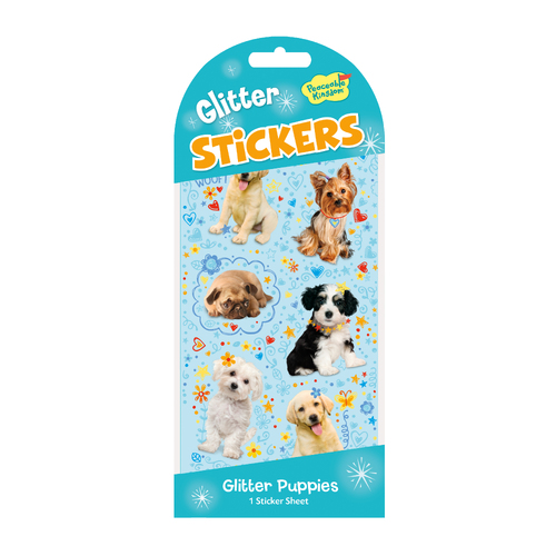 Glitter Puppies Stickers | GLITTER
