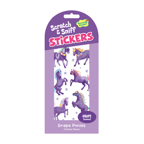 Grape Ponies Stickers | SCRATCH & SNIFF   