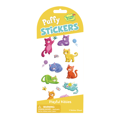 Playful Kitties Stickers | PUFFY