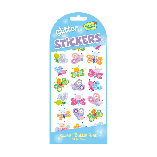 Sweet Butterflies Stickers | GLITTER